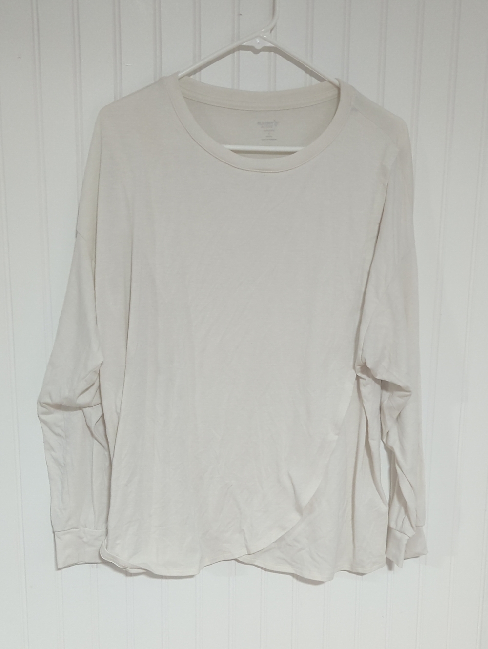Old Navy Long Sleeve Crewneck Top - Off White